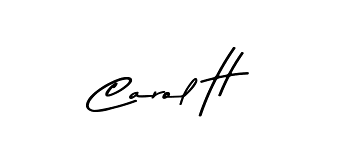 How to make Carol H signature? Asem Kandis PERSONAL USE is a professional autograph style. Create handwritten signature for Carol H name. Carol H signature style 9 images and pictures png