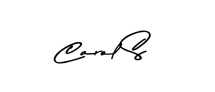 Create a beautiful signature design for name Carol S. With this signature (Asem Kandis PERSONAL USE) fonts, you can make a handwritten signature for free. Carol S signature style 9 images and pictures png