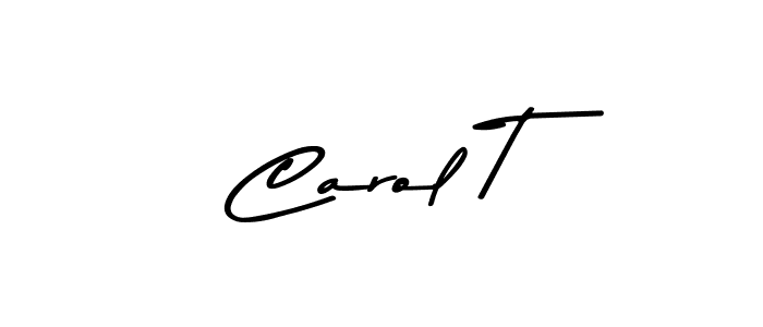 Design your own signature with our free online signature maker. With this signature software, you can create a handwritten (Asem Kandis PERSONAL USE) signature for name Carol T. Carol T signature style 9 images and pictures png