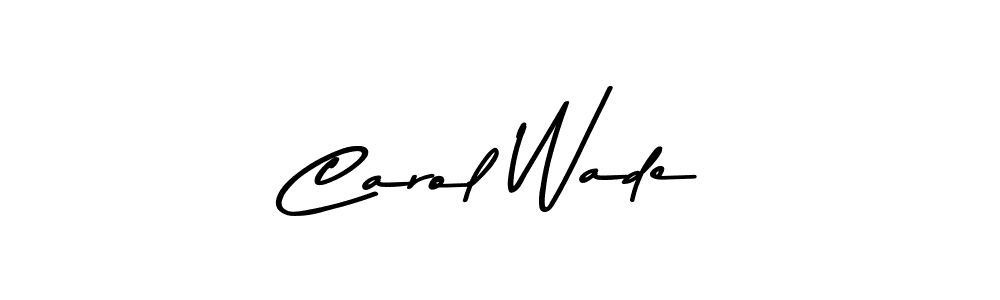 Design your own signature with our free online signature maker. With this signature software, you can create a handwritten (Asem Kandis PERSONAL USE) signature for name Carol Wade. Carol Wade signature style 9 images and pictures png