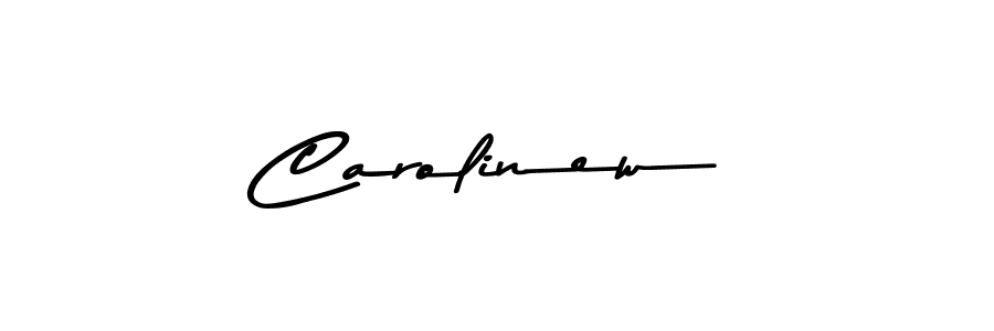 Carolinew stylish signature style. Best Handwritten Sign (Asem Kandis PERSONAL USE) for my name. Handwritten Signature Collection Ideas for my name Carolinew. Carolinew signature style 9 images and pictures png