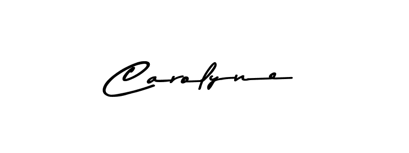 How to make Carolyne name signature. Use Asem Kandis PERSONAL USE style for creating short signs online. This is the latest handwritten sign. Carolyne signature style 9 images and pictures png