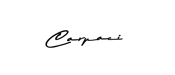 How to make Carpaci name signature. Use Asem Kandis PERSONAL USE style for creating short signs online. This is the latest handwritten sign. Carpaci signature style 9 images and pictures png