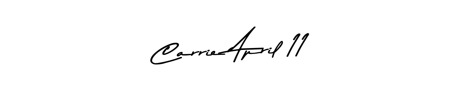 Also You can easily find your signature by using the search form. We will create Carrie April 11 name handwritten signature images for you free of cost using Asem Kandis PERSONAL USE sign style. Carrie April 11 signature style 9 images and pictures png