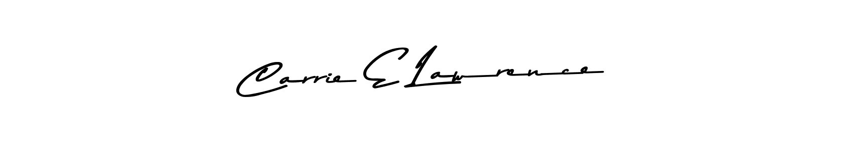 Make a beautiful signature design for name Carrie E Lawrence. With this signature (Asem Kandis PERSONAL USE) style, you can create a handwritten signature for free. Carrie E Lawrence signature style 9 images and pictures png