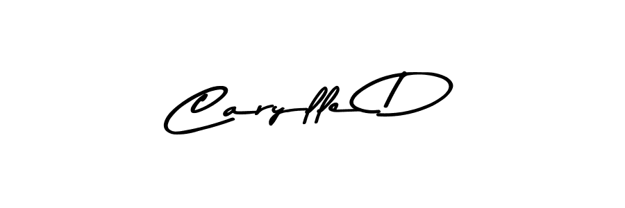 Create a beautiful signature design for name Carylle D. With this signature (Asem Kandis PERSONAL USE) fonts, you can make a handwritten signature for free. Carylle D signature style 9 images and pictures png