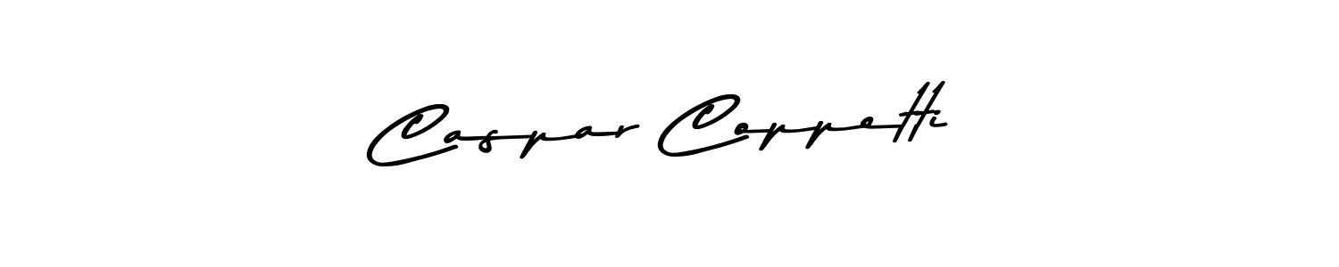 Design your own signature with our free online signature maker. With this signature software, you can create a handwritten (Asem Kandis PERSONAL USE) signature for name Caspar Coppetti. Caspar Coppetti signature style 9 images and pictures png