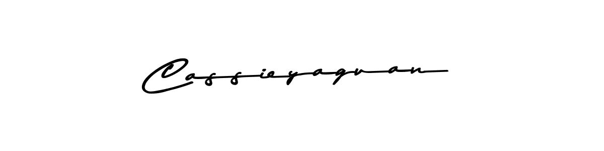 Make a beautiful signature design for name Cassieyaguan. With this signature (Asem Kandis PERSONAL USE) style, you can create a handwritten signature for free. Cassieyaguan signature style 9 images and pictures png