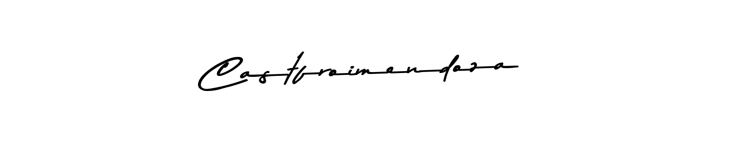 How to make Castfroimendoza name signature. Use Asem Kandis PERSONAL USE style for creating short signs online. This is the latest handwritten sign. Castfroimendoza signature style 9 images and pictures png