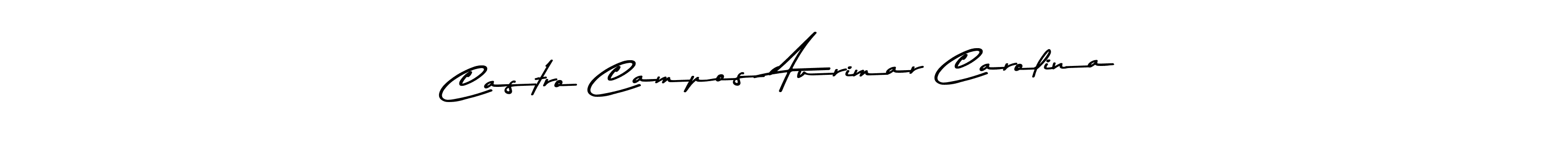Make a beautiful signature design for name Castro Campos Aurimar Carolina. With this signature (Asem Kandis PERSONAL USE) style, you can create a handwritten signature for free. Castro Campos Aurimar Carolina signature style 9 images and pictures png