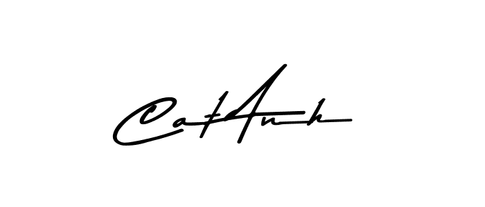 This is the best signature style for the Cat Anh name. Also you like these signature font (Asem Kandis PERSONAL USE). Mix name signature. Cat Anh signature style 9 images and pictures png