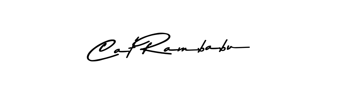 Use a signature maker to create a handwritten signature online. With this signature software, you can design (Asem Kandis PERSONAL USE) your own signature for name Cat Rambabu. Cat Rambabu signature style 9 images and pictures png