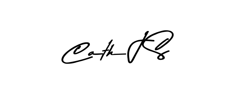 This is the best signature style for the Cath J S name. Also you like these signature font (Asem Kandis PERSONAL USE). Mix name signature. Cath J S signature style 9 images and pictures png