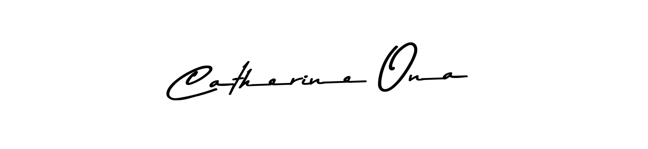 Also You can easily find your signature by using the search form. We will create Catherine Ona name handwritten signature images for you free of cost using Asem Kandis PERSONAL USE sign style. Catherine Ona signature style 9 images and pictures png