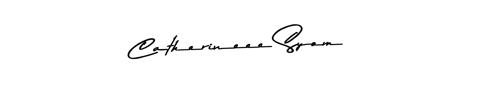 This is the best signature style for the Catherineee Syom name. Also you like these signature font (Asem Kandis PERSONAL USE). Mix name signature. Catherineee Syom signature style 9 images and pictures png