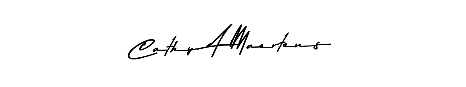 This is the best signature style for the Cathy A Maertens name. Also you like these signature font (Asem Kandis PERSONAL USE). Mix name signature. Cathy A Maertens signature style 9 images and pictures png