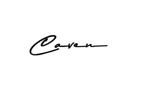 Make a beautiful signature design for name Caven. With this signature (Asem Kandis PERSONAL USE) style, you can create a handwritten signature for free. Caven signature style 9 images and pictures png