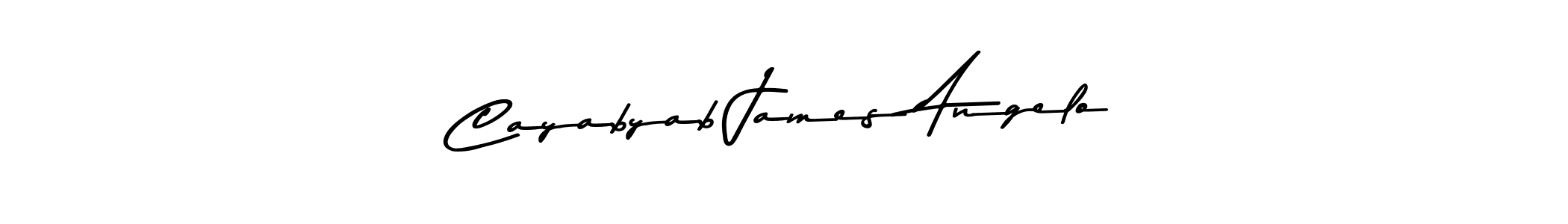 Create a beautiful signature design for name Cayabyab James Angelo. With this signature (Asem Kandis PERSONAL USE) fonts, you can make a handwritten signature for free. Cayabyab James Angelo signature style 9 images and pictures png