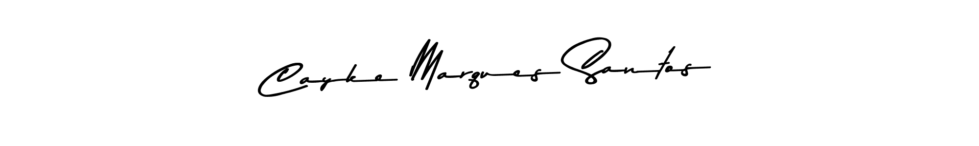 Make a beautiful signature design for name Cayke Marques Santos. Use this online signature maker to create a handwritten signature for free. Cayke Marques Santos signature style 9 images and pictures png