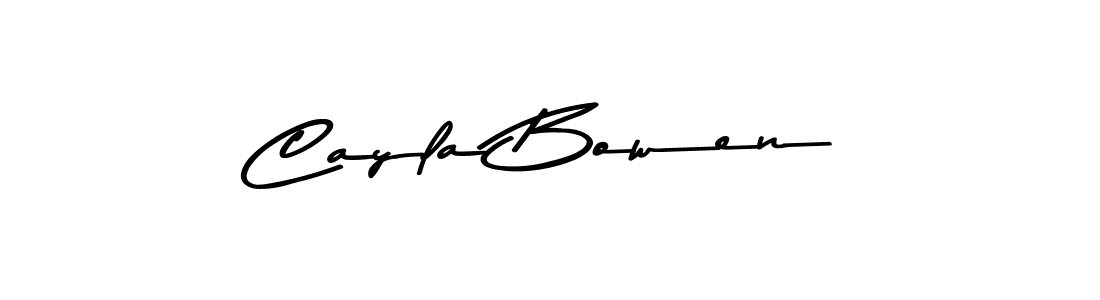 How to make Cayla Bowen name signature. Use Asem Kandis PERSONAL USE style for creating short signs online. This is the latest handwritten sign. Cayla Bowen signature style 9 images and pictures png