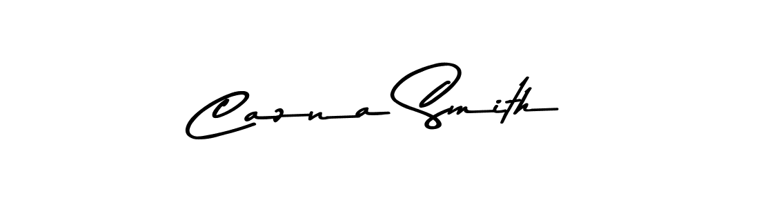 The best way (Asem Kandis PERSONAL USE) to make a short signature is to pick only two or three words in your name. The name Cazna Smith include a total of six letters. For converting this name. Cazna Smith signature style 9 images and pictures png