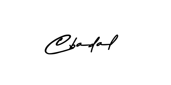 Make a beautiful signature design for name Cbadal. With this signature (Asem Kandis PERSONAL USE) style, you can create a handwritten signature for free. Cbadal signature style 9 images and pictures png