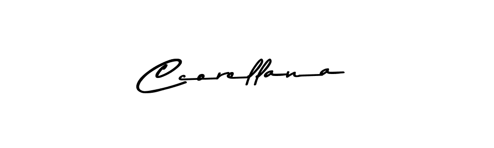 Ccorellana stylish signature style. Best Handwritten Sign (Asem Kandis PERSONAL USE) for my name. Handwritten Signature Collection Ideas for my name Ccorellana. Ccorellana signature style 9 images and pictures png