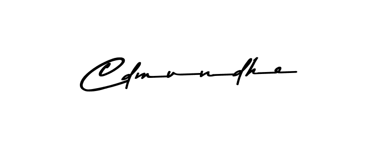 How to make Cdmundhe name signature. Use Asem Kandis PERSONAL USE style for creating short signs online. This is the latest handwritten sign. Cdmundhe signature style 9 images and pictures png