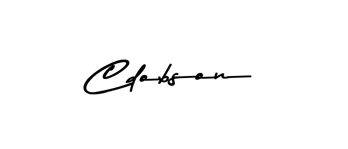 Design your own signature with our free online signature maker. With this signature software, you can create a handwritten (Asem Kandis PERSONAL USE) signature for name Cdobson. Cdobson signature style 9 images and pictures png