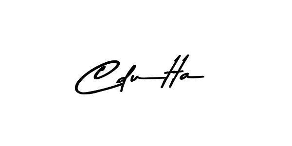 You should practise on your own different ways (Asem Kandis PERSONAL USE) to write your name (Cdutta) in signature. don't let someone else do it for you. Cdutta signature style 9 images and pictures png