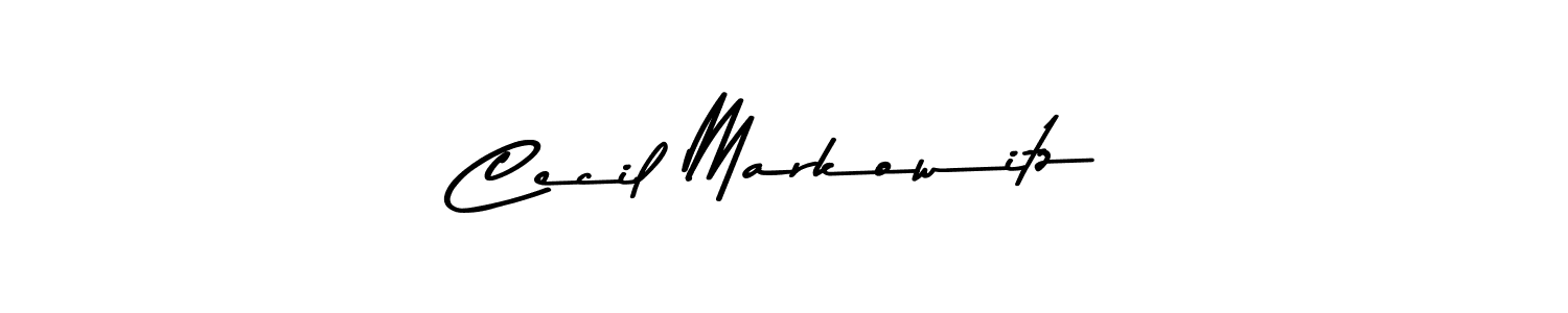 How to make Cecil Markowitz name signature. Use Asem Kandis PERSONAL USE style for creating short signs online. This is the latest handwritten sign. Cecil Markowitz signature style 9 images and pictures png