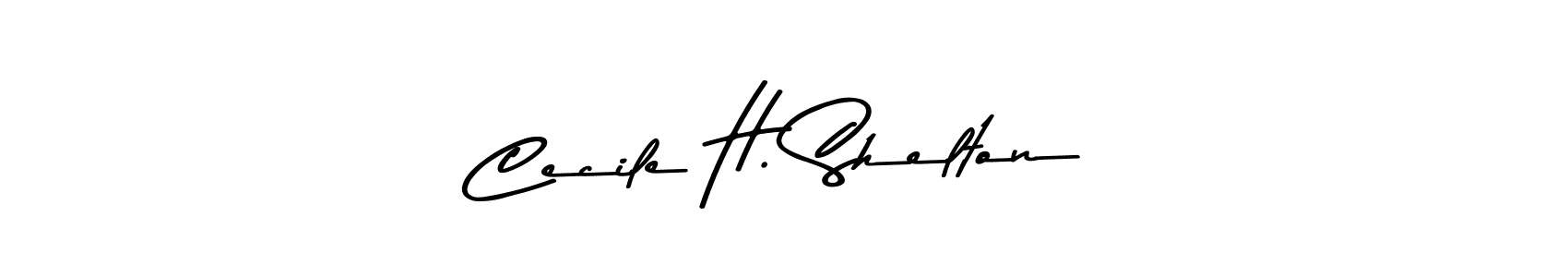 Asem Kandis PERSONAL USE is a professional signature style that is perfect for those who want to add a touch of class to their signature. It is also a great choice for those who want to make their signature more unique. Get Cecile H. Shelton name to fancy signature for free. Cecile H. Shelton signature style 9 images and pictures png