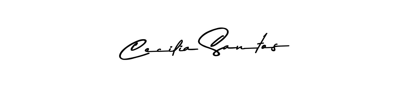 Design your own signature with our free online signature maker. With this signature software, you can create a handwritten (Asem Kandis PERSONAL USE) signature for name Cecilia Santos. Cecilia Santos signature style 9 images and pictures png