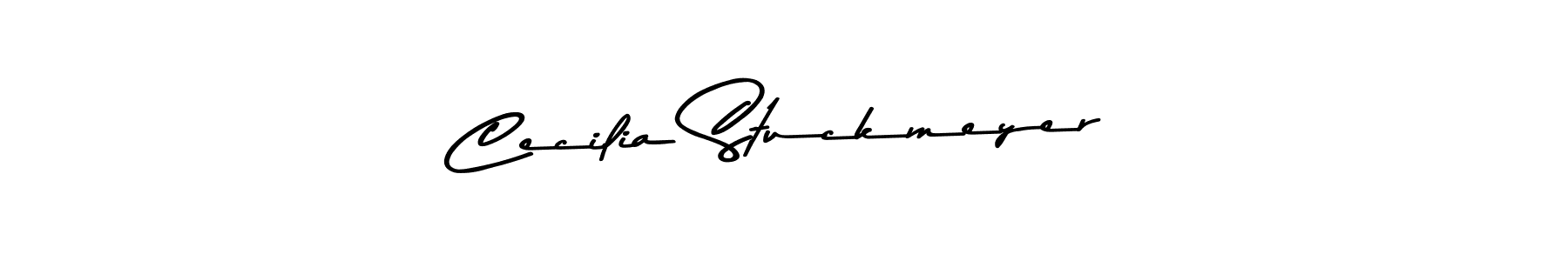 This is the best signature style for the Cecilia Stuckmeyer name. Also you like these signature font (Asem Kandis PERSONAL USE). Mix name signature. Cecilia Stuckmeyer signature style 9 images and pictures png