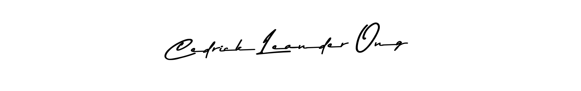 Create a beautiful signature design for name Cedrick Leander Ong. With this signature (Asem Kandis PERSONAL USE) fonts, you can make a handwritten signature for free. Cedrick Leander Ong signature style 9 images and pictures png