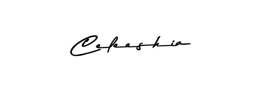 Make a beautiful signature design for name Celeeshia. With this signature (Asem Kandis PERSONAL USE) style, you can create a handwritten signature for free. Celeeshia signature style 9 images and pictures png