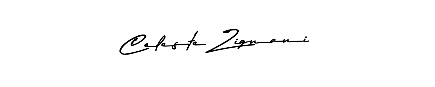 Celeste Zignani stylish signature style. Best Handwritten Sign (Asem Kandis PERSONAL USE) for my name. Handwritten Signature Collection Ideas for my name Celeste Zignani. Celeste Zignani signature style 9 images and pictures png