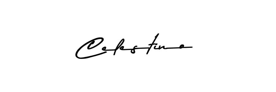 How to make Celestino name signature. Use Asem Kandis PERSONAL USE style for creating short signs online. This is the latest handwritten sign. Celestino signature style 9 images and pictures png