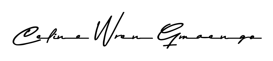 Make a beautiful signature design for name Celine Wren Gmaengo. With this signature (Asem Kandis PERSONAL USE) style, you can create a handwritten signature for free. Celine Wren Gmaengo signature style 9 images and pictures png