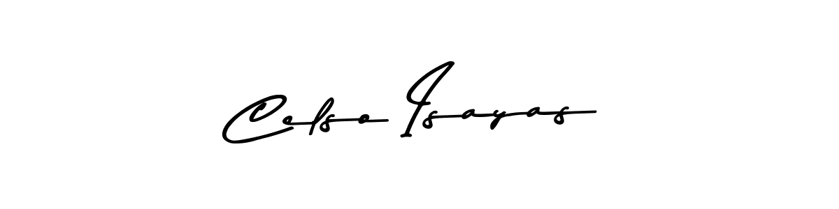 You should practise on your own different ways (Asem Kandis PERSONAL USE) to write your name (Celso Isayas) in signature. don't let someone else do it for you. Celso Isayas signature style 9 images and pictures png