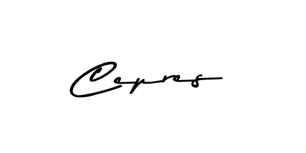 How to make Cepres signature? Asem Kandis PERSONAL USE is a professional autograph style. Create handwritten signature for Cepres name. Cepres signature style 9 images and pictures png