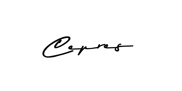 Cepres stylish signature style. Best Handwritten Sign (Asem Kandis PERSONAL USE) for my name. Handwritten Signature Collection Ideas for my name Cepres. Cepres signature style 9 images and pictures png