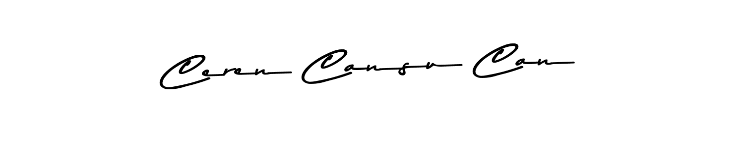 Make a beautiful signature design for name Ceren Cansu Can. With this signature (Asem Kandis PERSONAL USE) style, you can create a handwritten signature for free. Ceren Cansu Can signature style 9 images and pictures png