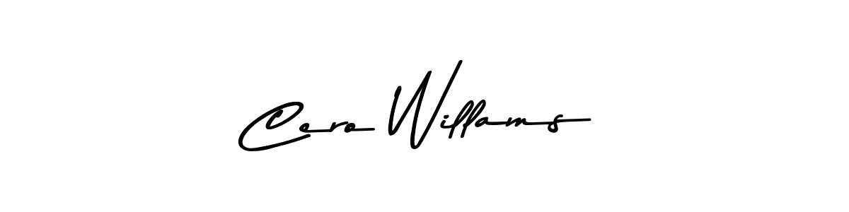 Use a signature maker to create a handwritten signature online. With this signature software, you can design (Asem Kandis PERSONAL USE) your own signature for name Cero Willams. Cero Willams signature style 9 images and pictures png