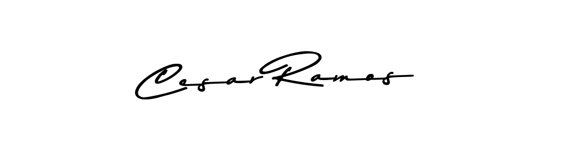 Create a beautiful signature design for name Cesar Ramos. With this signature (Asem Kandis PERSONAL USE) fonts, you can make a handwritten signature for free. Cesar Ramos signature style 9 images and pictures png