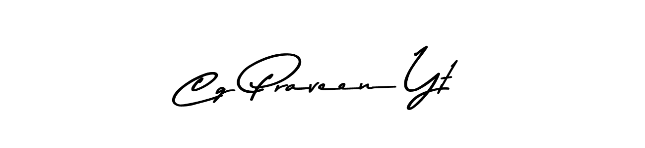 Similarly Asem Kandis PERSONAL USE is the best handwritten signature design. Signature creator online .You can use it as an online autograph creator for name Cg Praveen Yt. Cg Praveen Yt signature style 9 images and pictures png