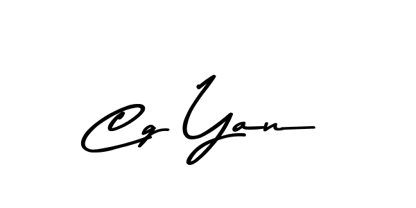 Design your own signature with our free online signature maker. With this signature software, you can create a handwritten (Asem Kandis PERSONAL USE) signature for name Cg Yan. Cg Yan signature style 9 images and pictures png