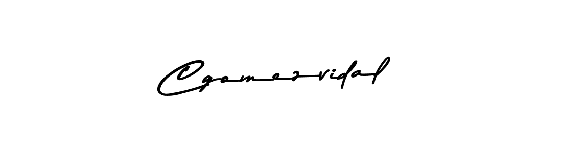 Create a beautiful signature design for name Cgomezvidal. With this signature (Asem Kandis PERSONAL USE) fonts, you can make a handwritten signature for free. Cgomezvidal signature style 9 images and pictures png