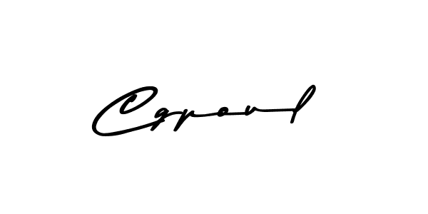 Design your own signature with our free online signature maker. With this signature software, you can create a handwritten (Asem Kandis PERSONAL USE) signature for name Cgpoul. Cgpoul signature style 9 images and pictures png