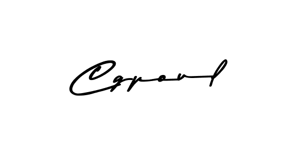 How to make Cgpoul name signature. Use Asem Kandis PERSONAL USE style for creating short signs online. This is the latest handwritten sign. Cgpoul signature style 9 images and pictures png